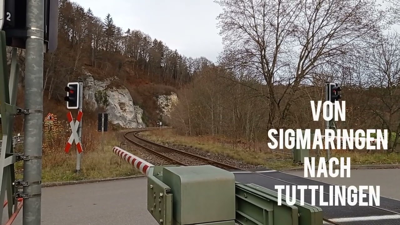 Im Donautal zwischen Tuttlingen Bahnhof und Sigmaringen Bahnhof.