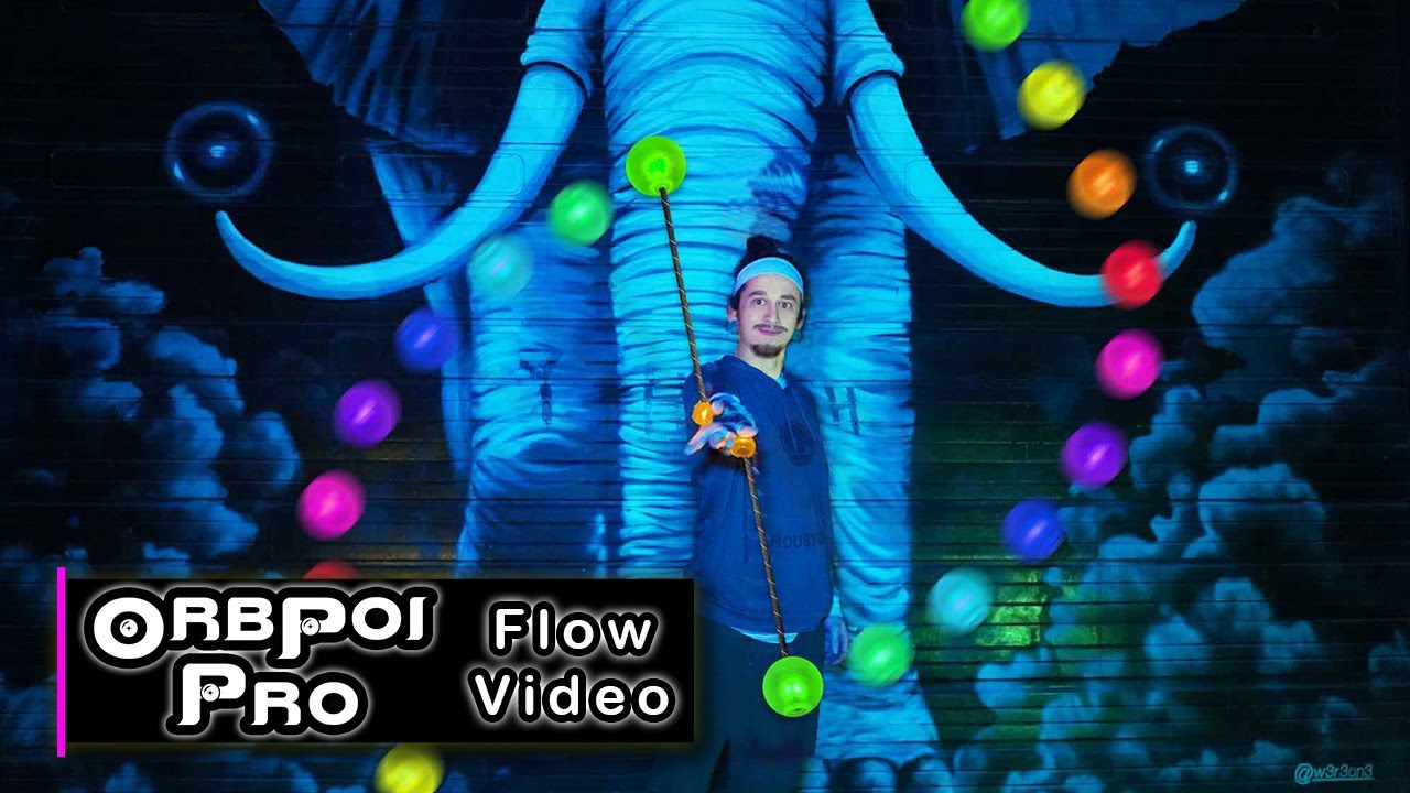UltraPoi.com OrbPoi® Pro Flow - The World's Favorite Glow LED Contact Poi