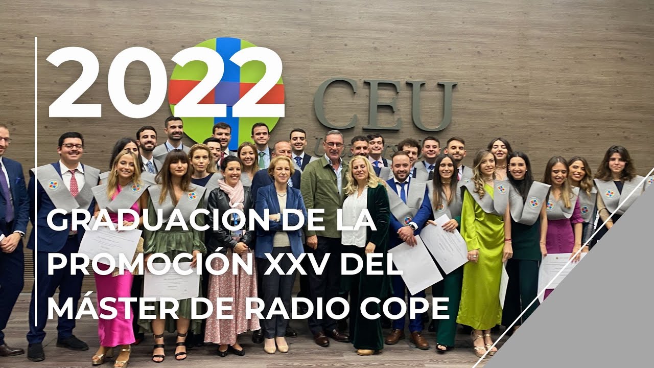 GRADUACIÓN DE LA PROMOCIÓN XXV DEL MÁSTER DE RADIO COPE | INTERVENCIÓN ESPECIAL DE CARLOS HERRERA