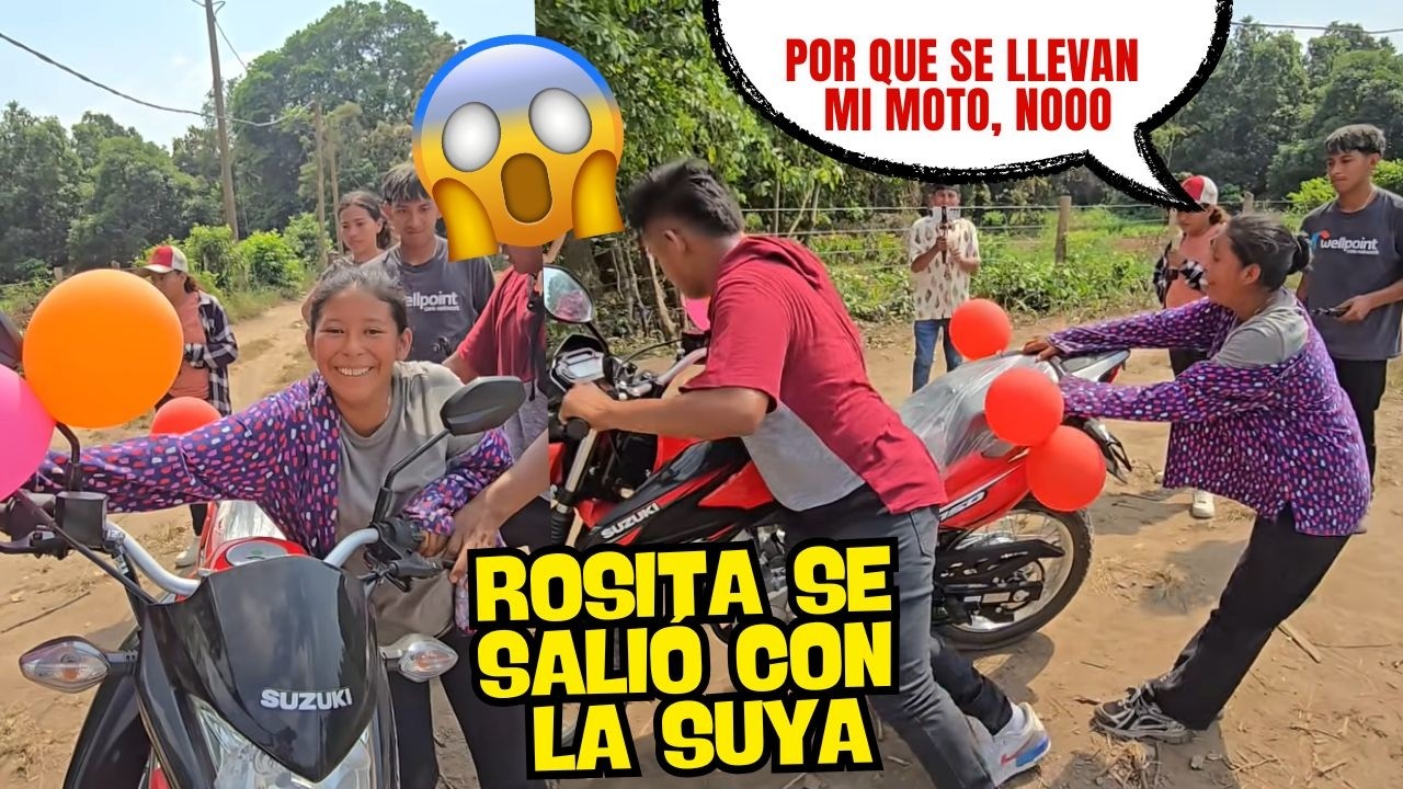 ROSITA SE ENCAPRICH0 Y SE SALIÓ CON LA SUYA😱😱 Le bajaron la moto al verla de cerca SE AFERRÓ MÁS😱😱
