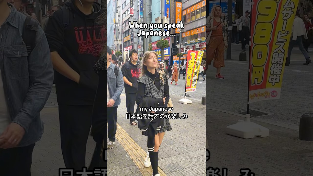 Speaking Japanese in 🇯🇵 as a foreigner😭