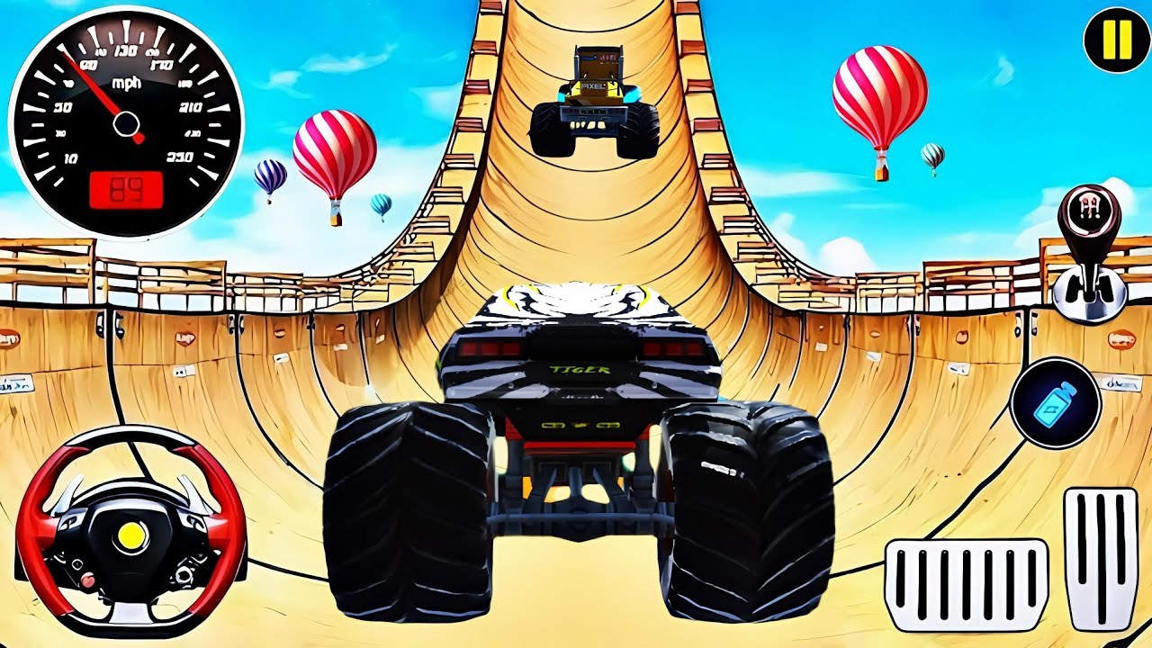 Monster Truck Mega Ramp Impossible Driver - Mega Ramp Car Stunt Master Simulator -Android Gameplay33