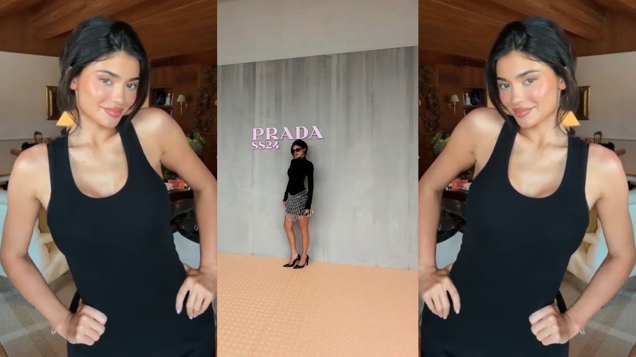 Kylie Jenner at Prada fashion show