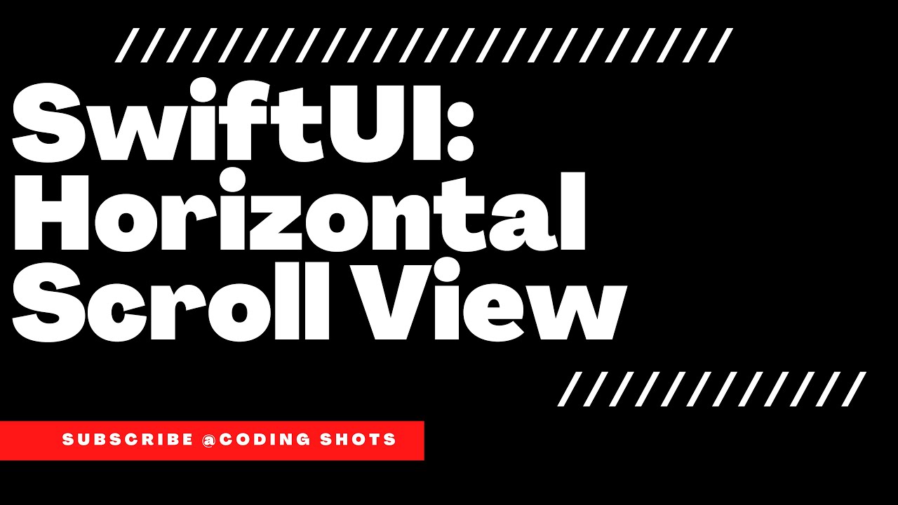 SwiftUI HORIZONTAL SCROLLVIEW #swiftuitutorial #swiftui