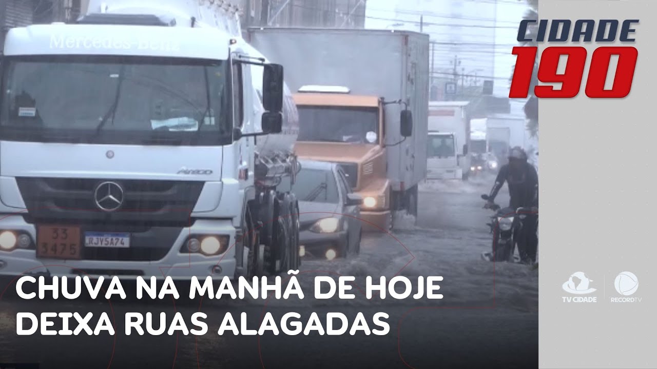 Chuva na manhã de hoje deixa ruas de Fortaleza alagadas | Cidade 190