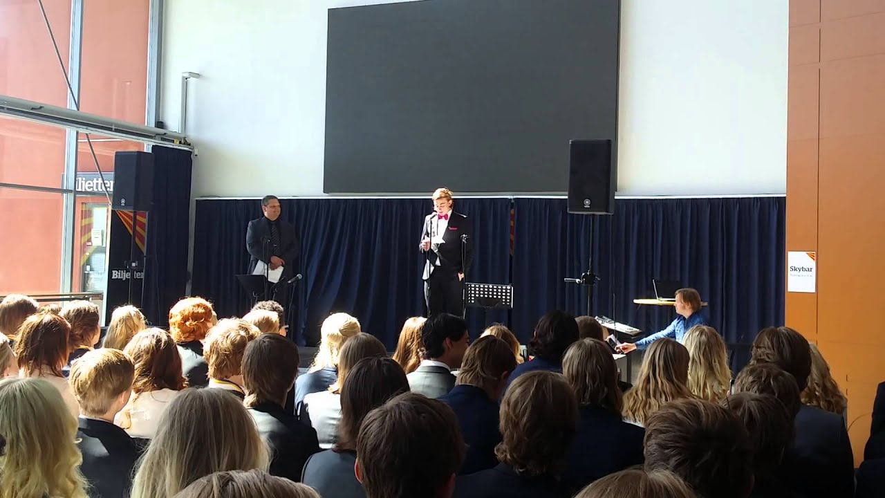 Prolympia skolavslutning, åk 9 Gabriel Segers tal