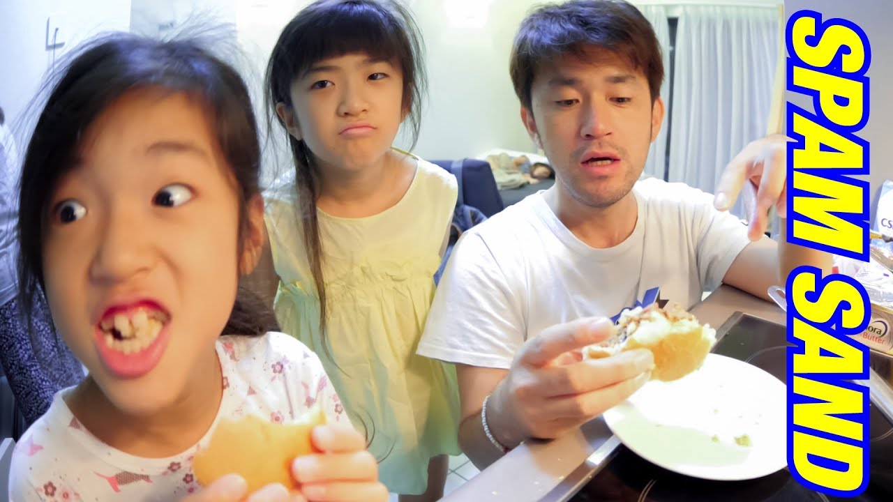 朝食でスパムサンドを作りました。in Cairns