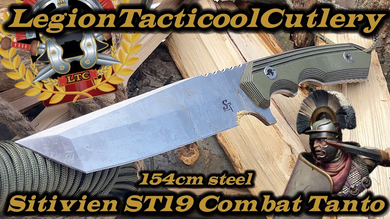 Sitivien ST19 Combat Tanto in 154CM Steel.