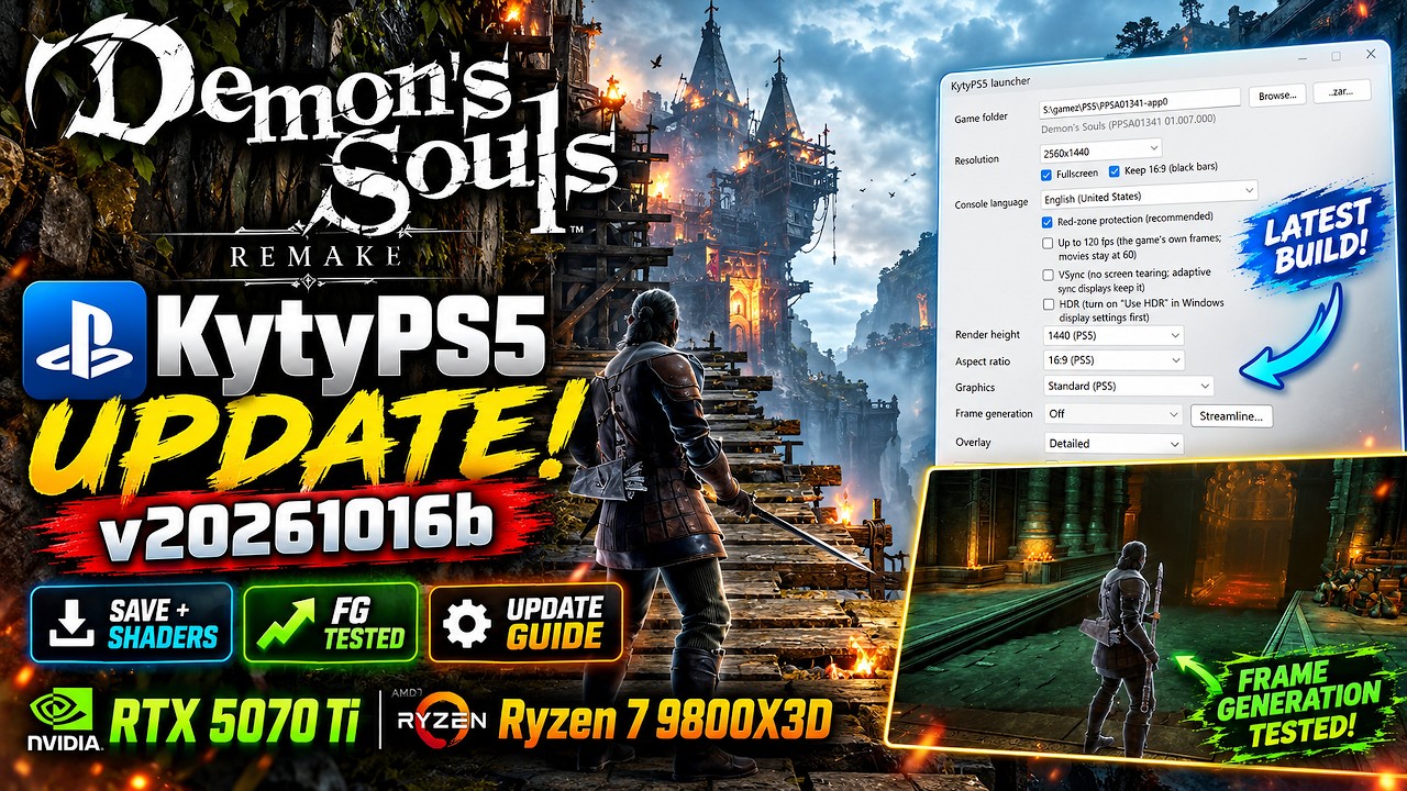 Demon's Souls Remake PC &ndash; NEW KytyPS5 Update! Full Upgrade Guide + DLSS FG
