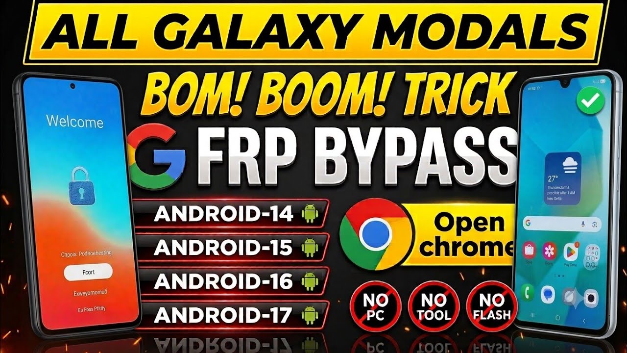 ✅Samsung All Galaxy FRP Bypass 2026 | Android 14, 15, 16, 17 | No PC, No Tool, No Flash ⚡