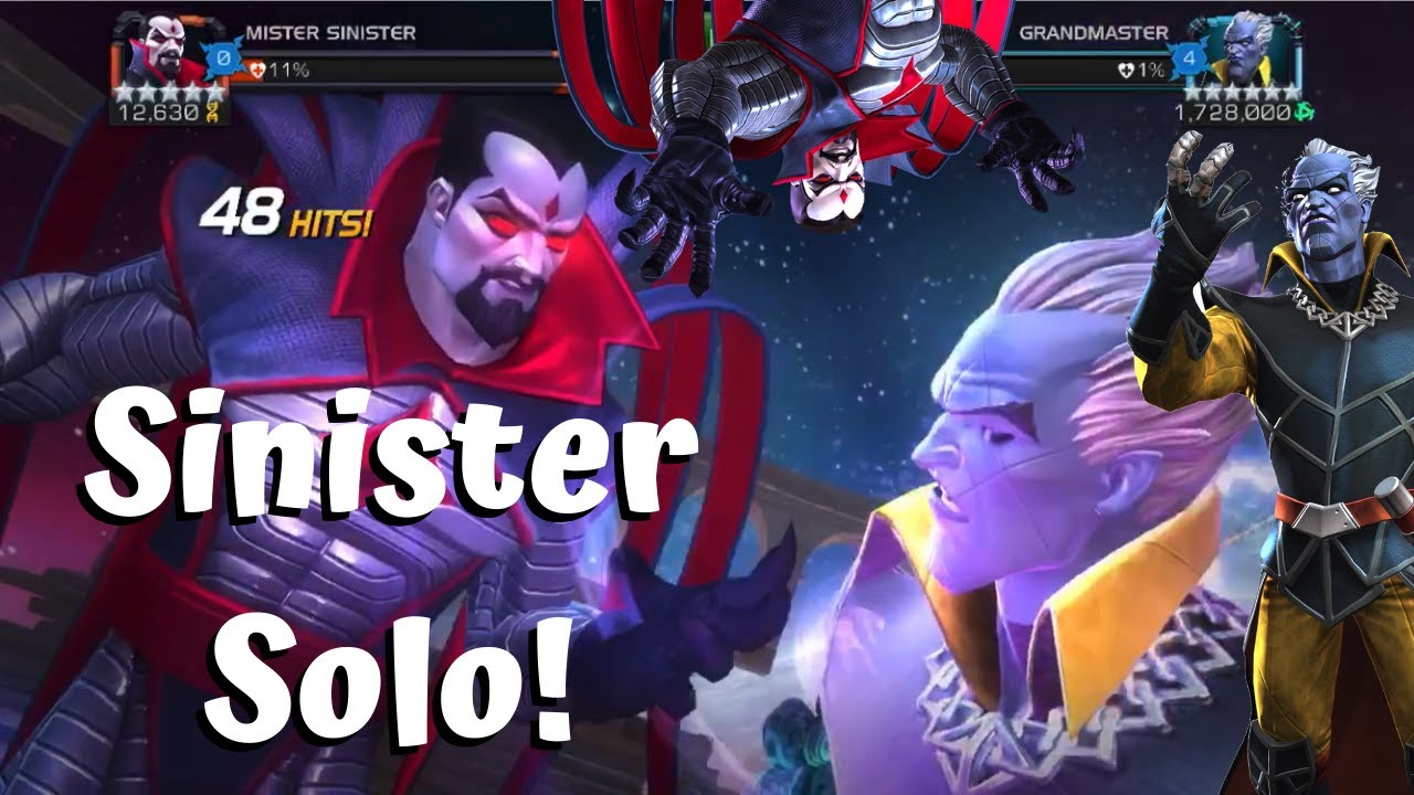 Grandmaster Mister Sinister Solo! Best Option Confirmed?! - Marvel Contest of Champions