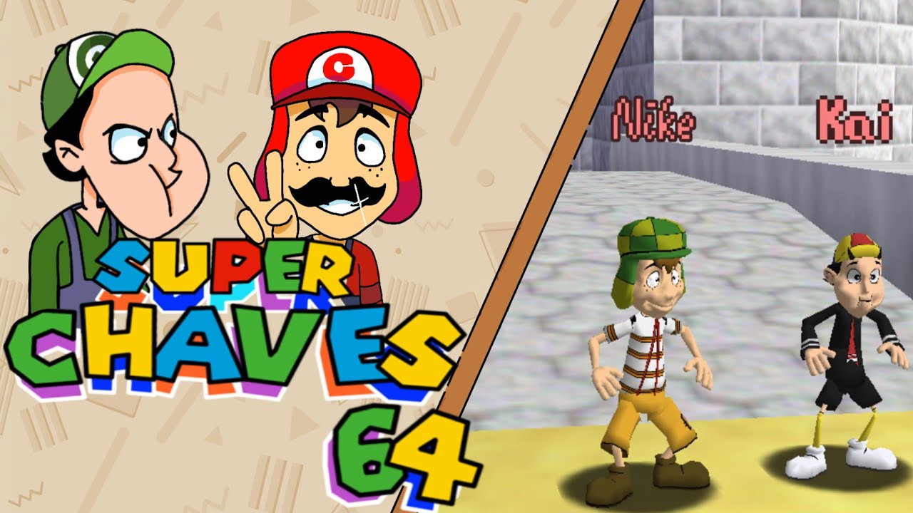 Mario 64, mas somos o Chaves e o Kiko