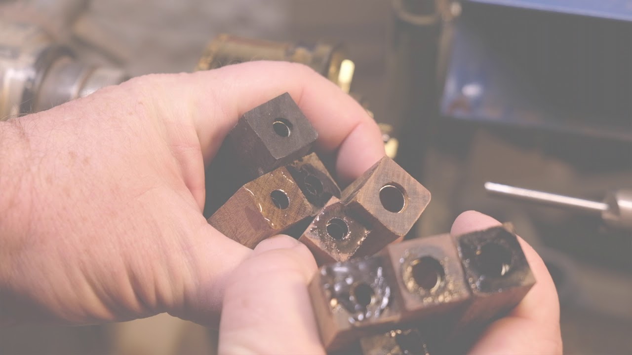 Drilling and trimming pen blanks on the shopsmith