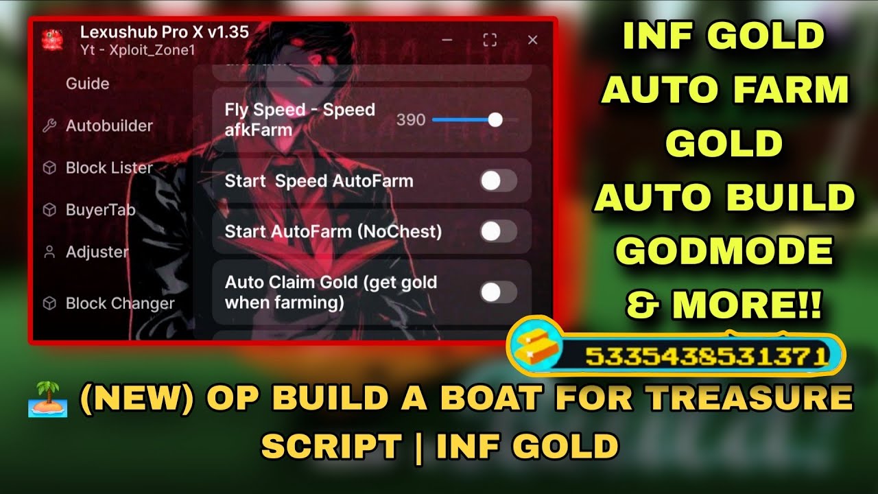 🏝️ (NEW) OP Build A Boat For Treasure Script | Inf Gold, Auto Farm, Auto Build (No Key)