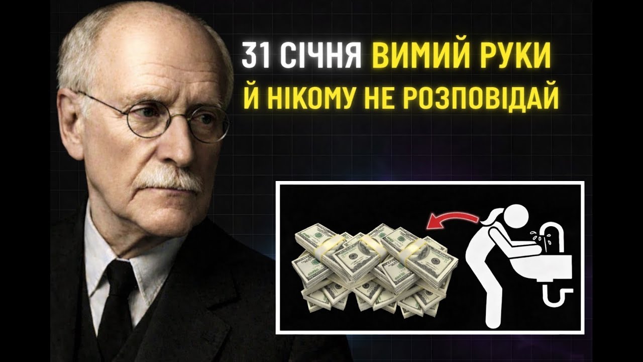Помийте руки з ЦИМ 31 січня та зніміть БАГАТО грошей | Карл Юнг