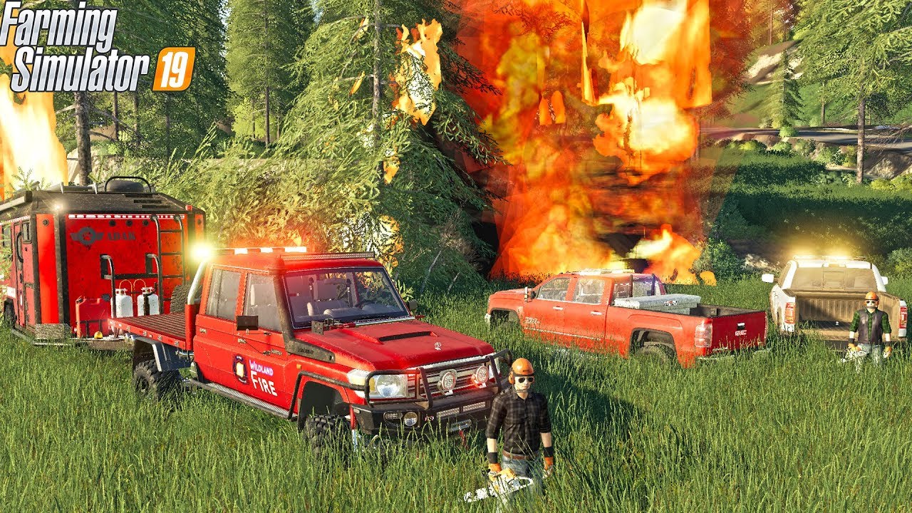 DEEP WOODS FOREST FIRE (OFF-ROAD) | LIFTED TOYOTA FOREST FIRE RIG | FARMING SIMULATOR 2019