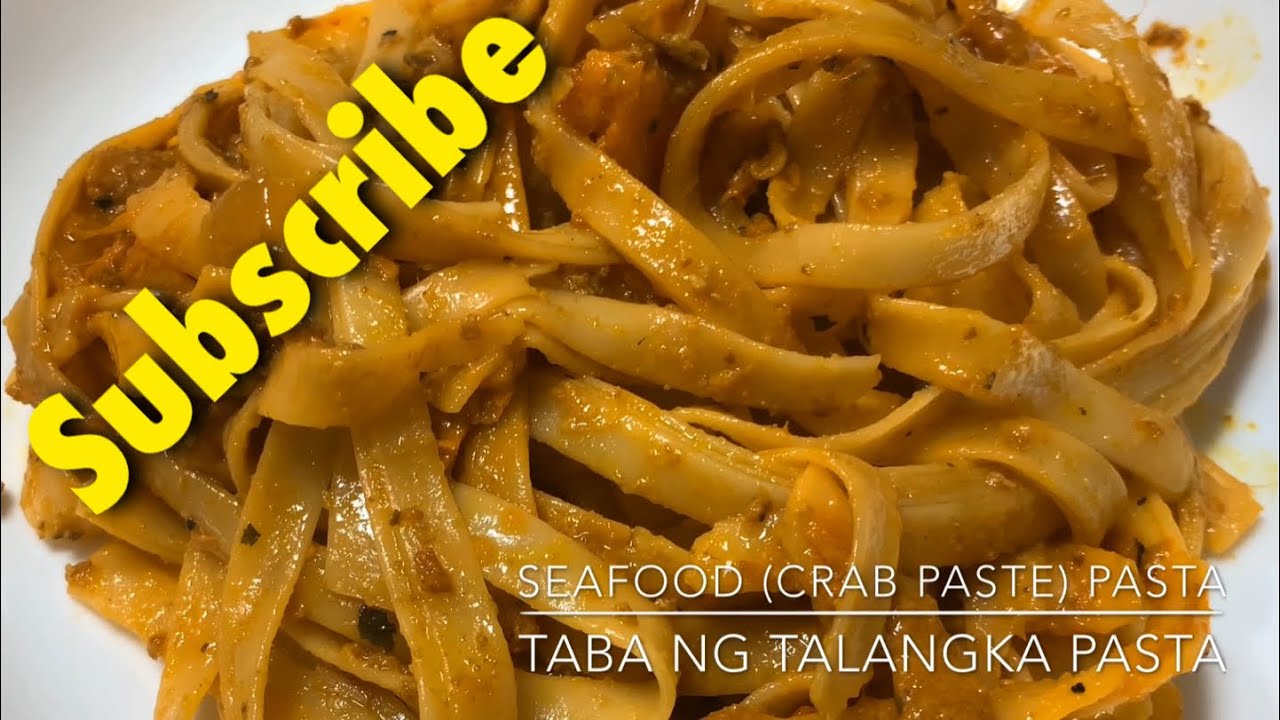 Taba ng Talangka/Aligue Pasta ( Seafood Pasta - Crab Paste Pasta )