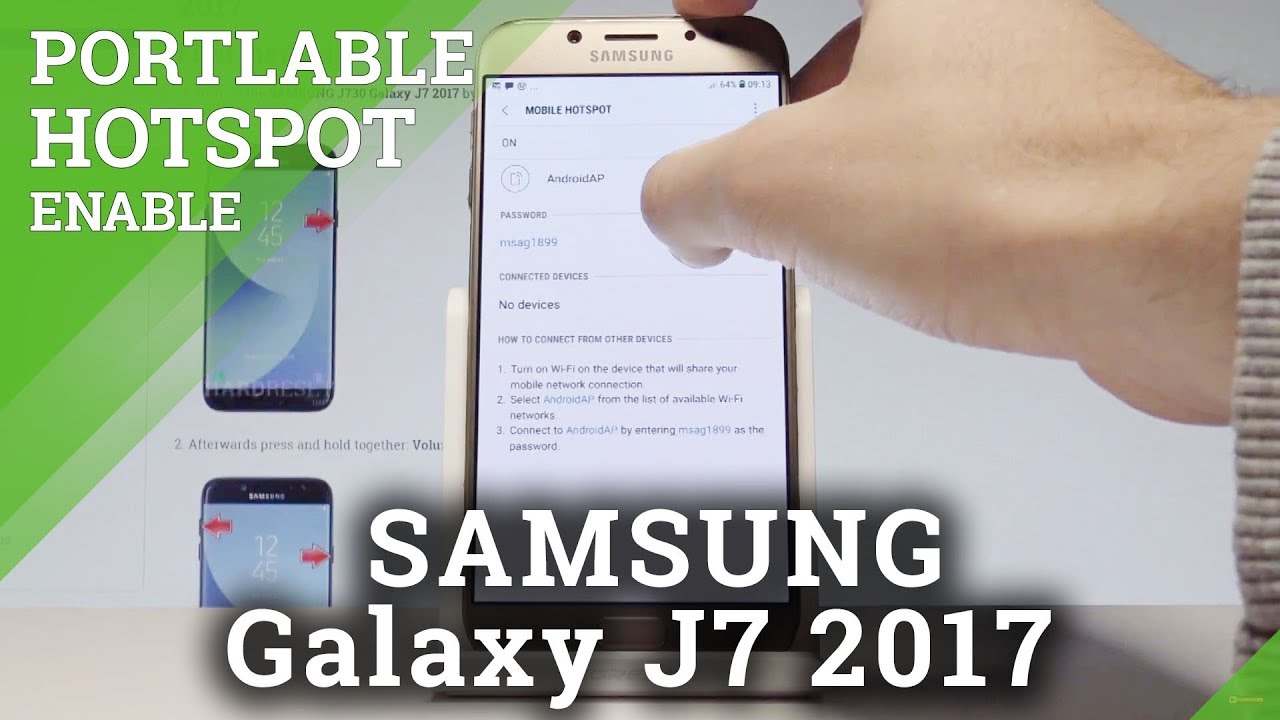 Как создать портативную точку доступа на SAMSUNG Galaxy J7 2017 | HardReset.Info