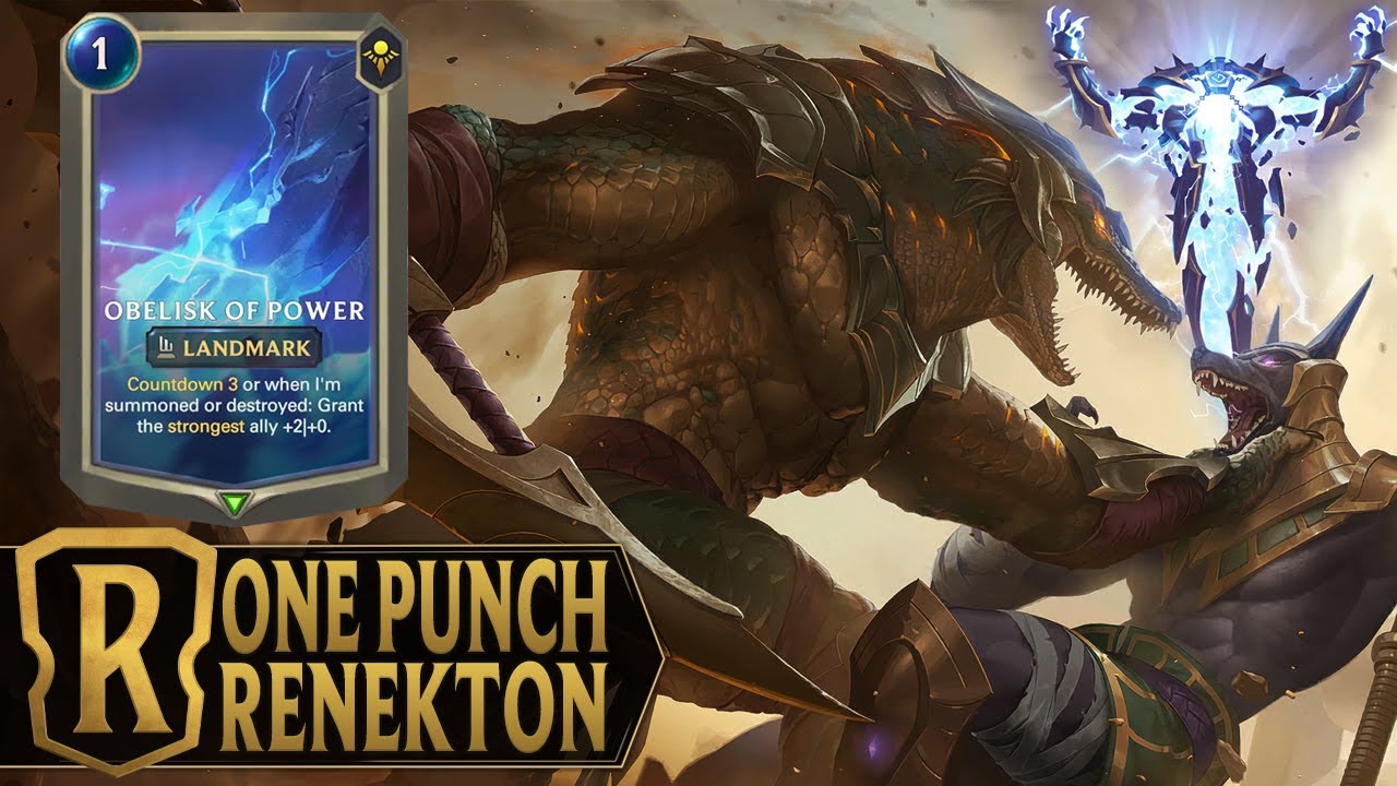 STRONGEST MONO SHURIMA DECK !? Renekton & Xerath + Obelisk of Power Deck - Legends of Runeterra