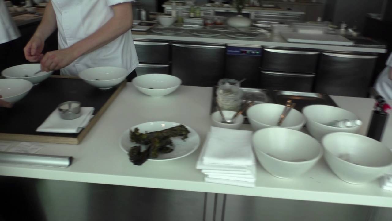 Busy kitchen at the 3 Michelin star restaurant Geranium
