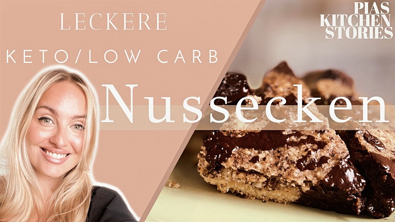 Leckere Keto Nussecken mit nur 2g KH (Low Carb/Keto Rezepte zum Abnehmen) | Pia's Kitchen Stories
