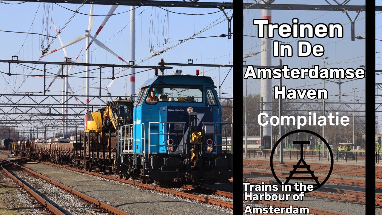 Treinen in de Haven van Amsterdam // Trains in the harbour of Amsterdam