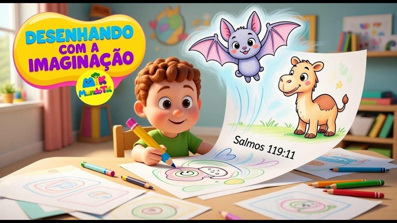 Desenhando com a Imaginação | Desenho Infantil Criativo | TK e Zung | Mundo TK