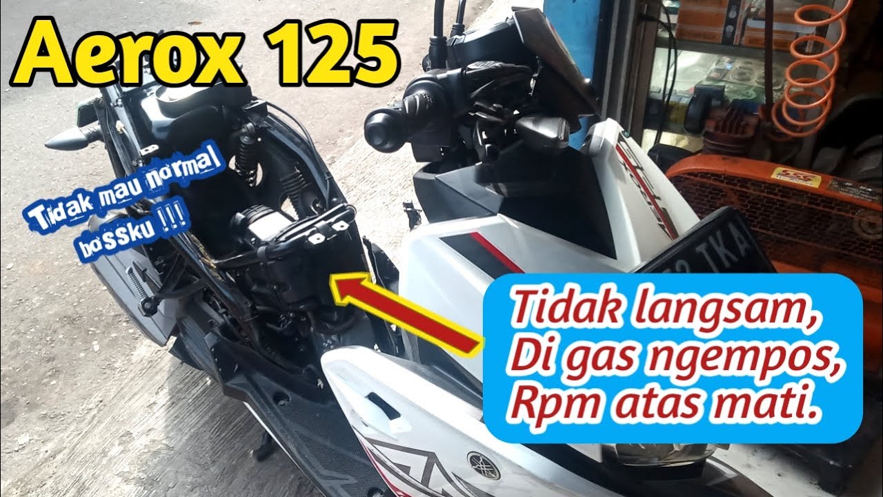 У YAMAHA AEROX 125 БЫЛИ ПРОБЛЕМЫ || УДАР || ВСТАВАТЬ