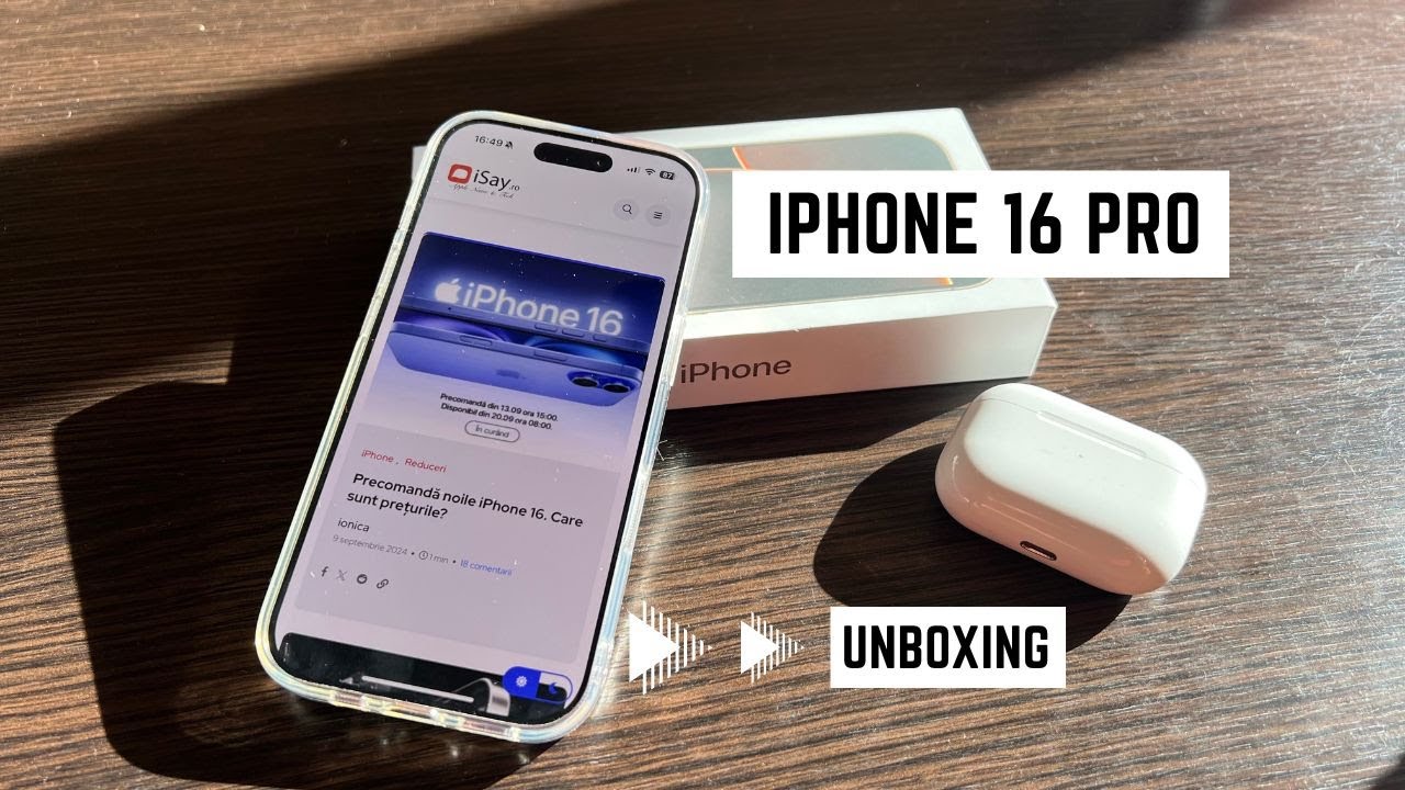 Unboxing iPhone 16 Pro, 512GB, Desert Titanium (4K HDR)
