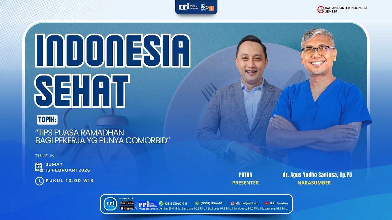 INDONESIA SEHAT | TIPS PUASA RAMADHAN BAGI PEKERJA YANG PUNYA COMORBID