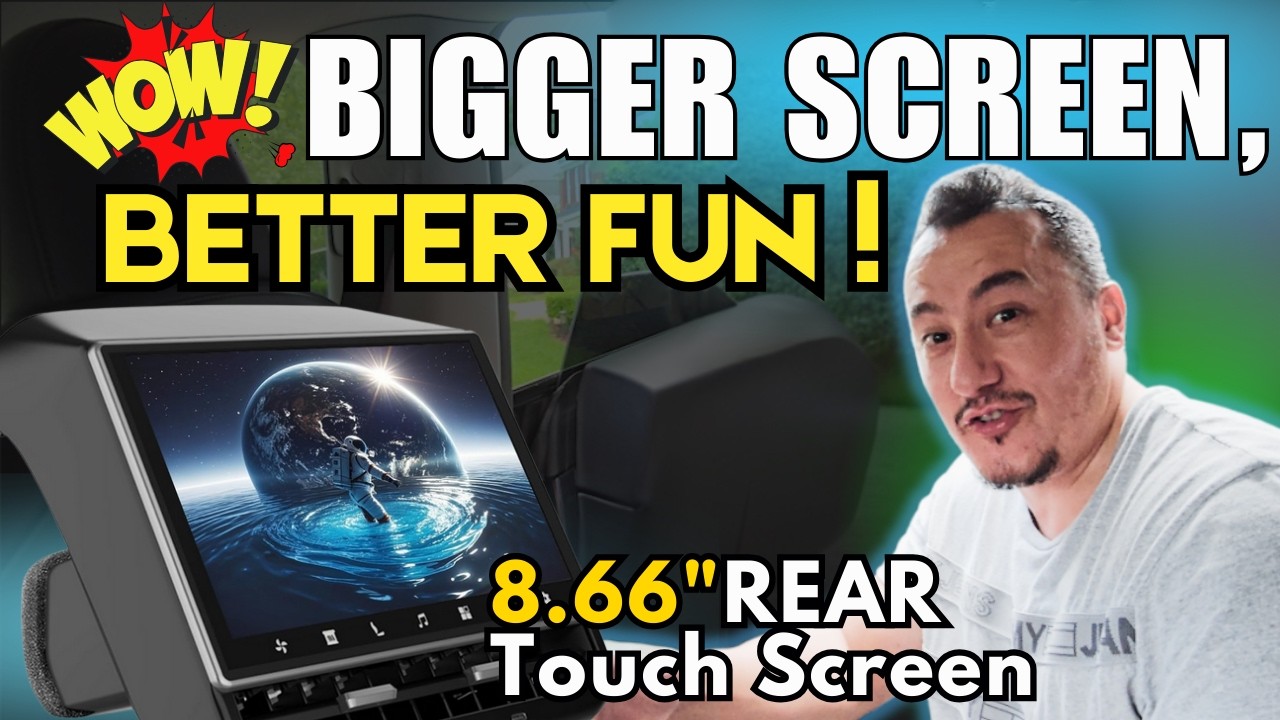 Tesla Model 3 & Y Rear Screen Upgrade 2025 &ndash; Ultimate Entertainment & Comfort!