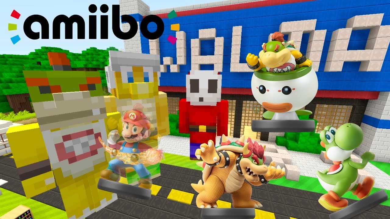 Minecraft Switch - Nintendo Fun House - Bowser Jr's Amiibo Hunt! [FUNNY] [112]