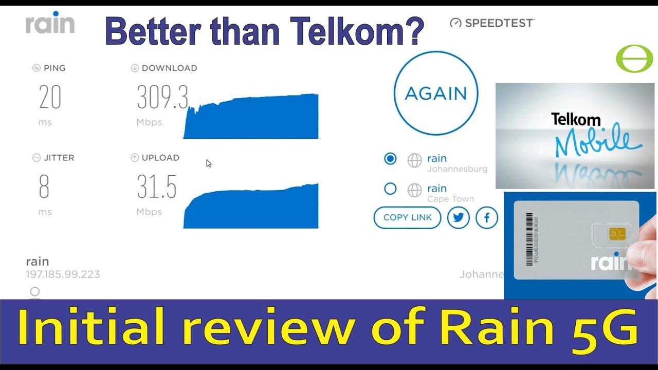 Initial review of Rain 5G uncapped wireless - Better than Telkom broadband LTE?