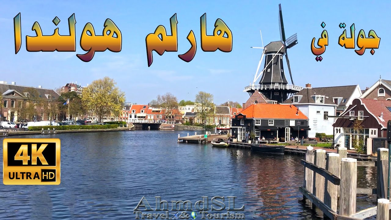 جولة في أهم شوارع مدينة هارلم في هولندا بوضوح 4K