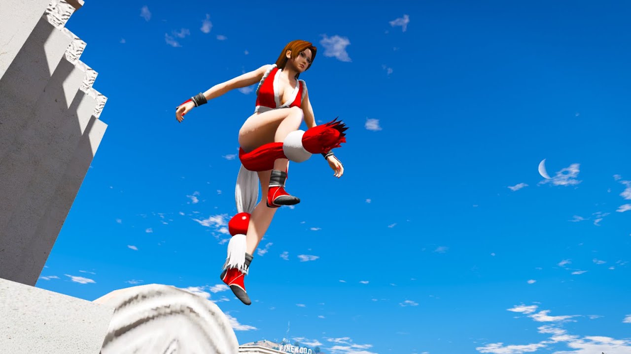 GTA 5 Parkour Fails Episode 3 !!! Shiranui Mai - GTA 5 MODS