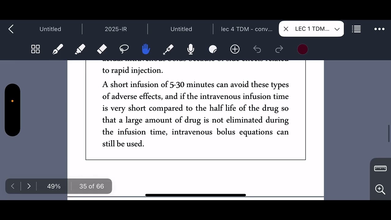‎شرح مختصر Clinical Pharmacokinetic andPharmacodynamic Concepts TDM lec1,2,3,4 part final
