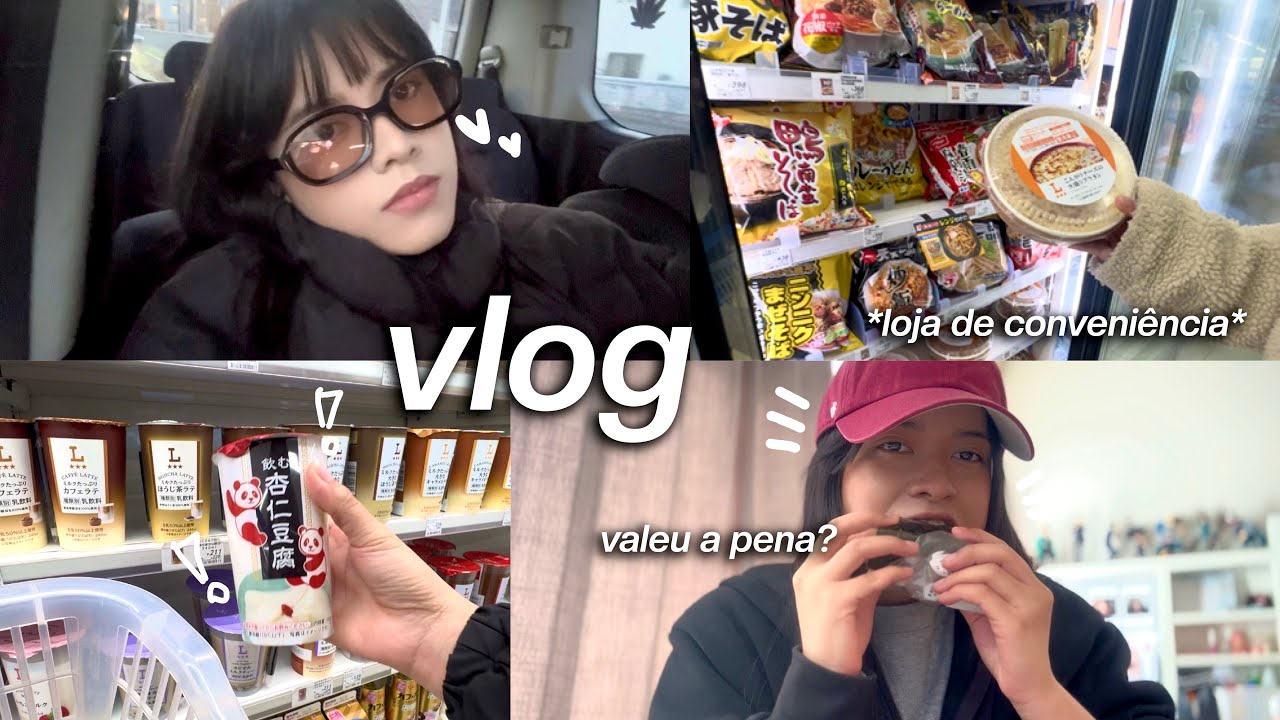 vlog japão | comida de loja de conveniência, lojas, mercado e comendo sushi brasileiro! 🍙🥤