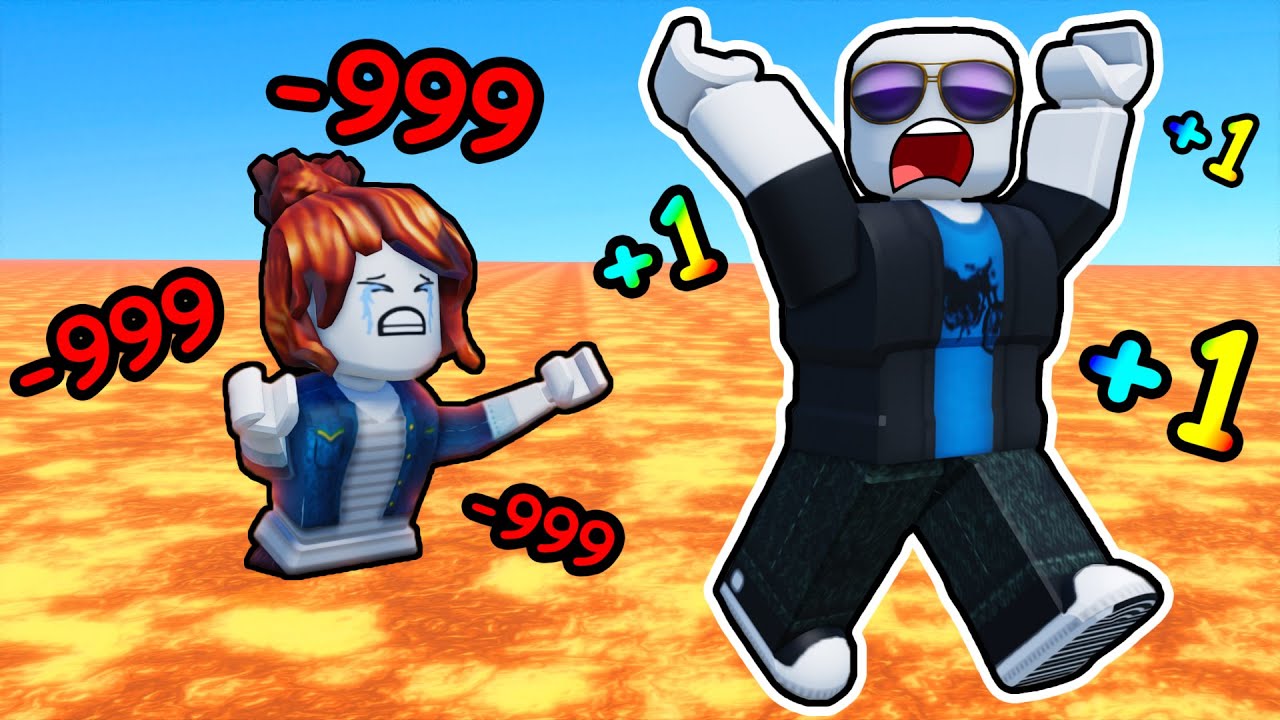 Every Second TAKE DAMAGE to Escape Roblox lava...