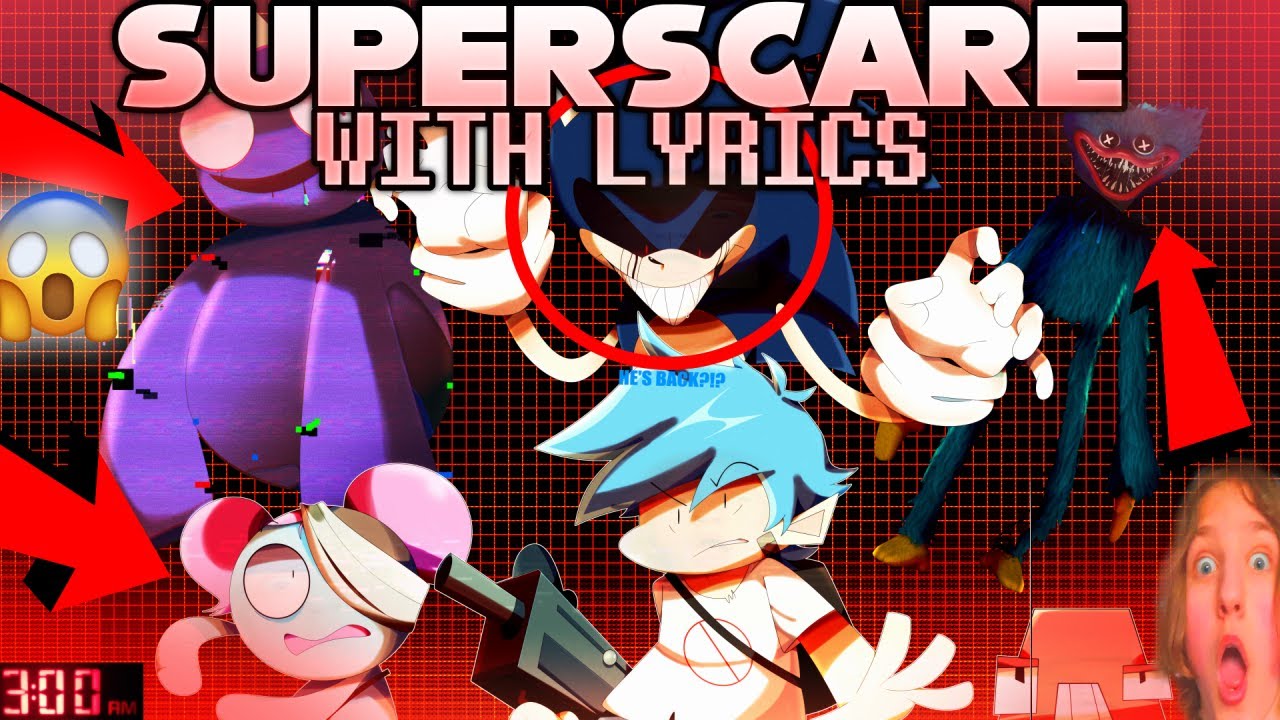 Superscare WITH LYRICS | Pibby Nightmare Evil Cover | ft @Ironik0422
