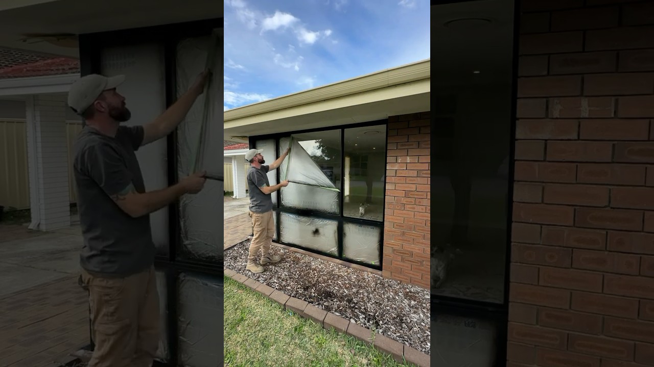 DIY Painting Aluminium Windows