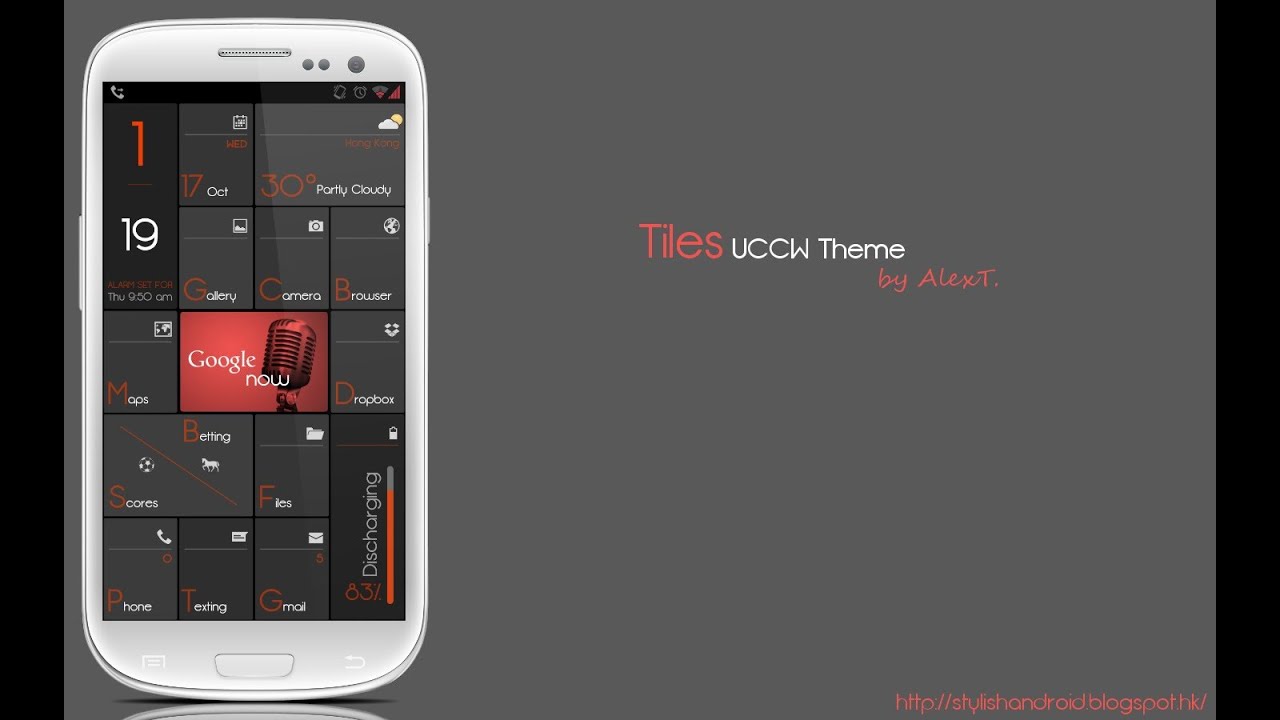 TILES - UCCW Theme Android Homescreen