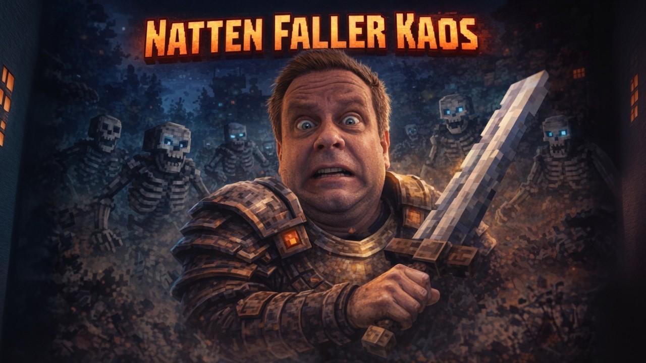 Natten faller – skeletten jagar oss | Hytale kaos
