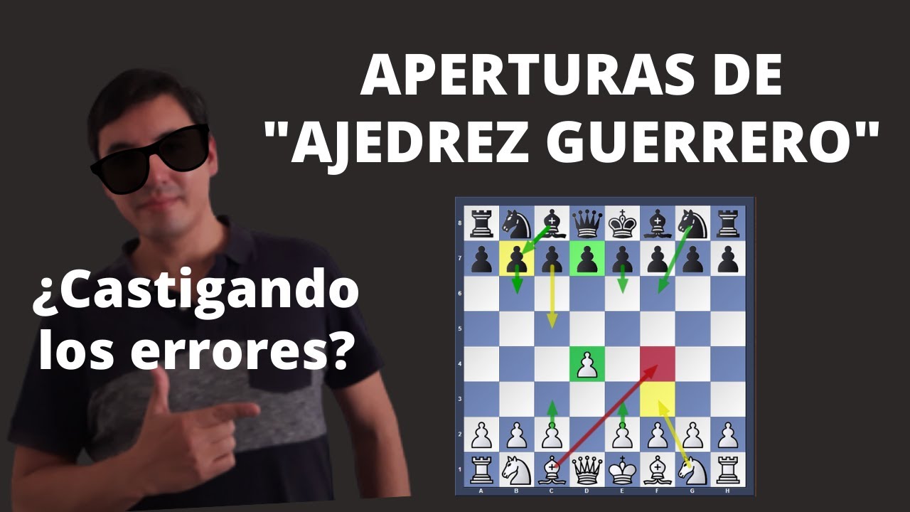 Aperturas de AJEDREZ GUERRERO (poniéndolas a prueba)