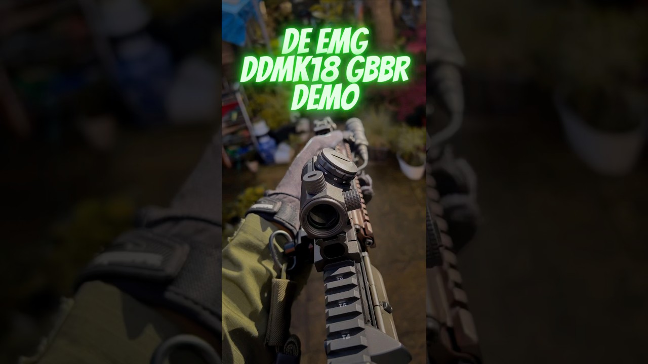 DOUBLE EAGLE EMG DANIEL DEFENSE MK18 GBBR DEMO #airsoft #mk18 #danieldefense #youtubeshorts #shorts