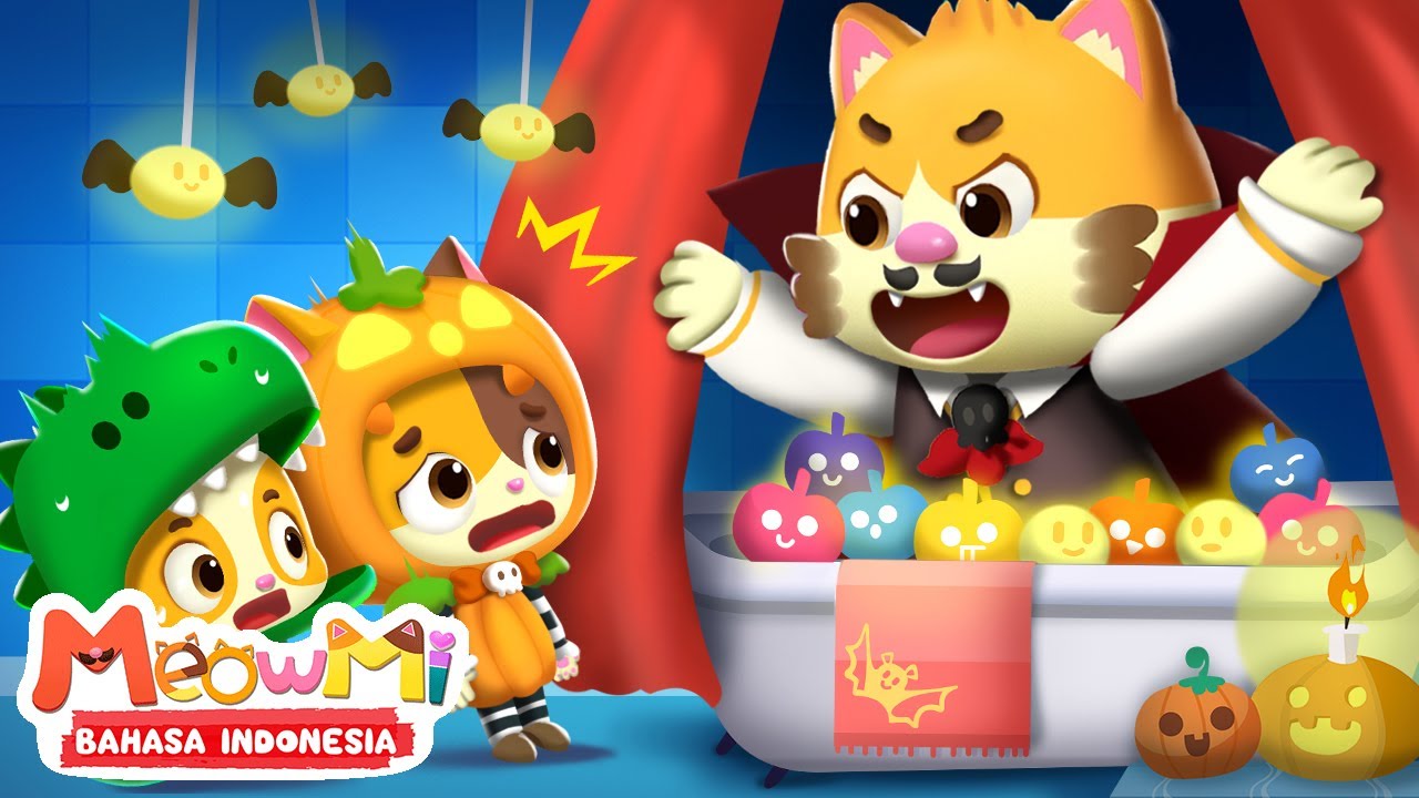 Bayi Monster 🎃| Bayi Hiu | Lagu Halloween | Lagu Anak-anak | MeowMi Family Show Bahasa Indonesia