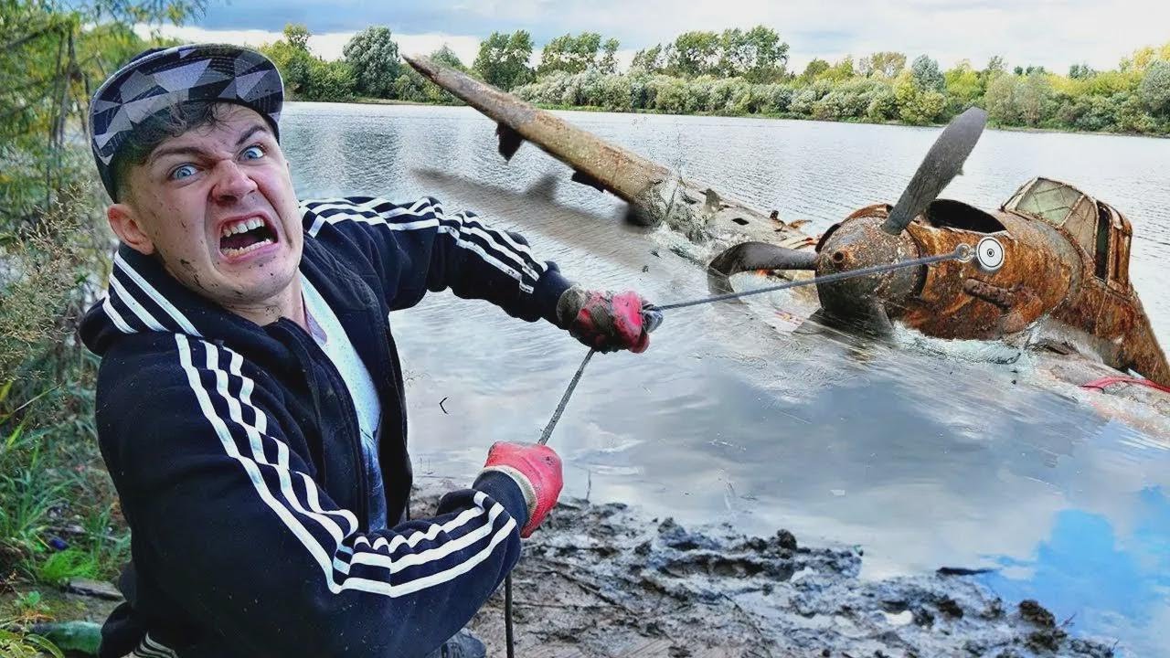 Trovato aereo precipitato durante la pesca magnetica! Come recuperarlo?