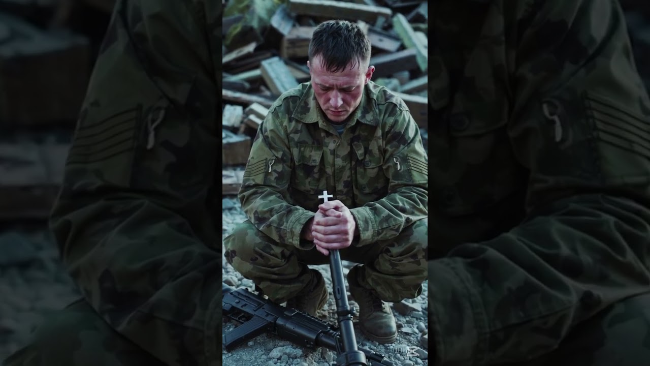 "A Ukrainian Soldier’s Prayer for Peace in the Heart of War 🙏🕊️"