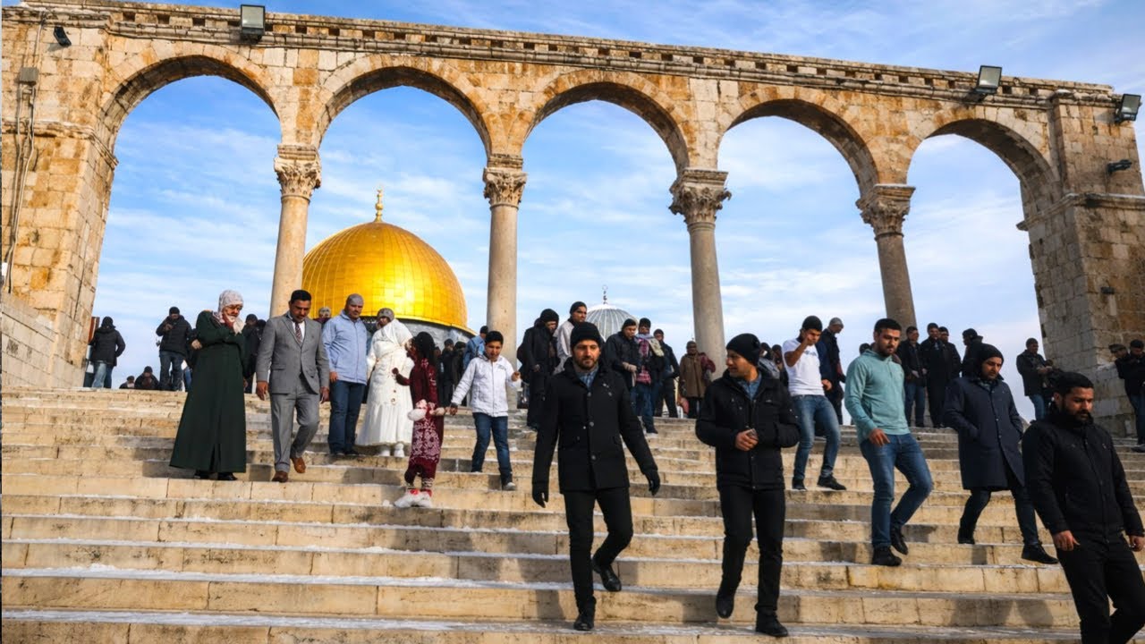 Friday : Prayer Jummah at Al Aqsa Mosque in the Heart of Jerusalem"