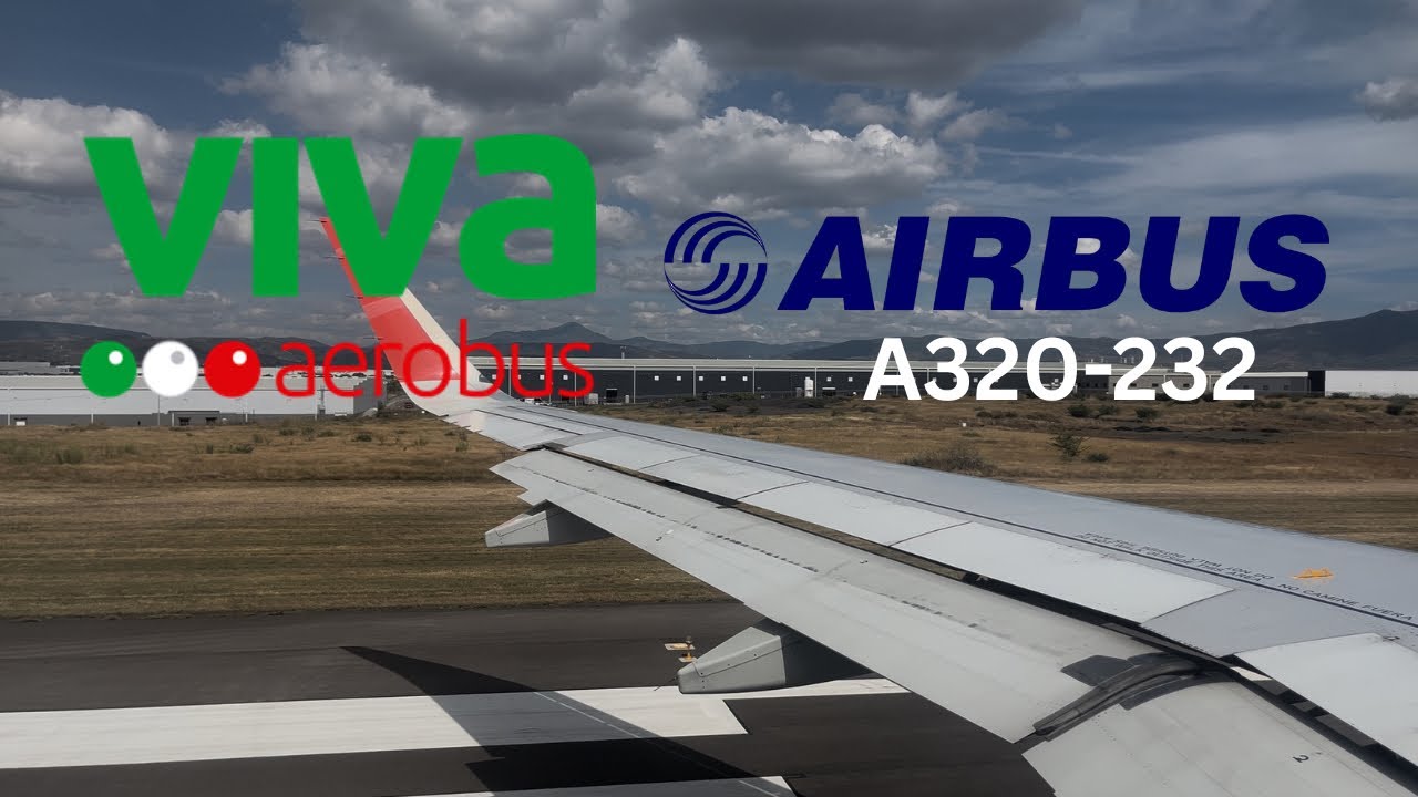 VivaAerobus Airbus A320-232S Takeoff from Le&oacute;n 