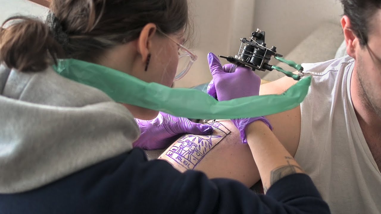 Unintentional ASMR - Complete tattoo session - No talking